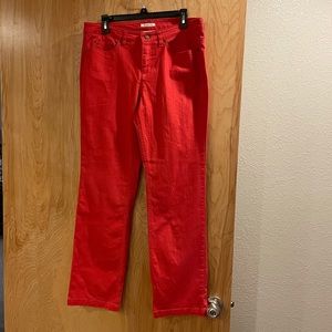 Jones New York Sport Red Coral Jeans 12